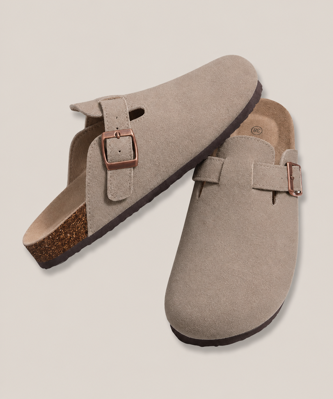 Sandalias de gamuza